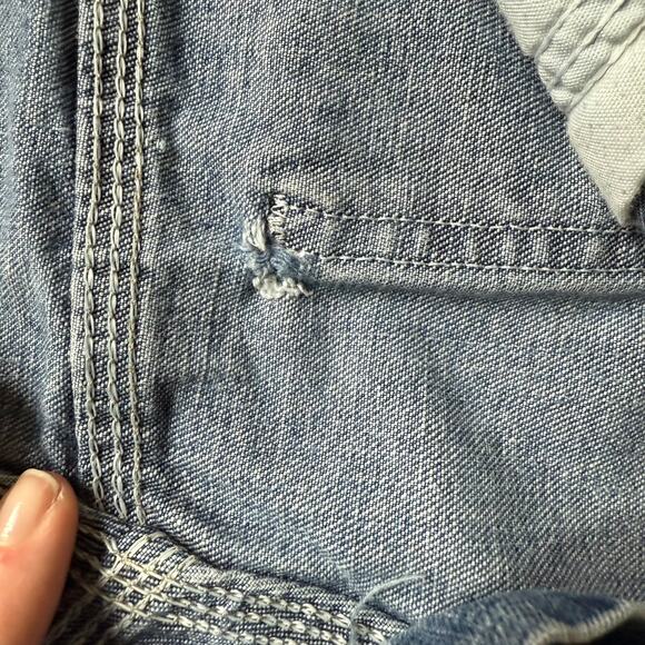 Wrangler Carpenter Denim Work Shorts – Men’s 33 – Utility Vintage Style - Picture 6 of 9